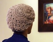Beige Baby Alpaca Summer Beret