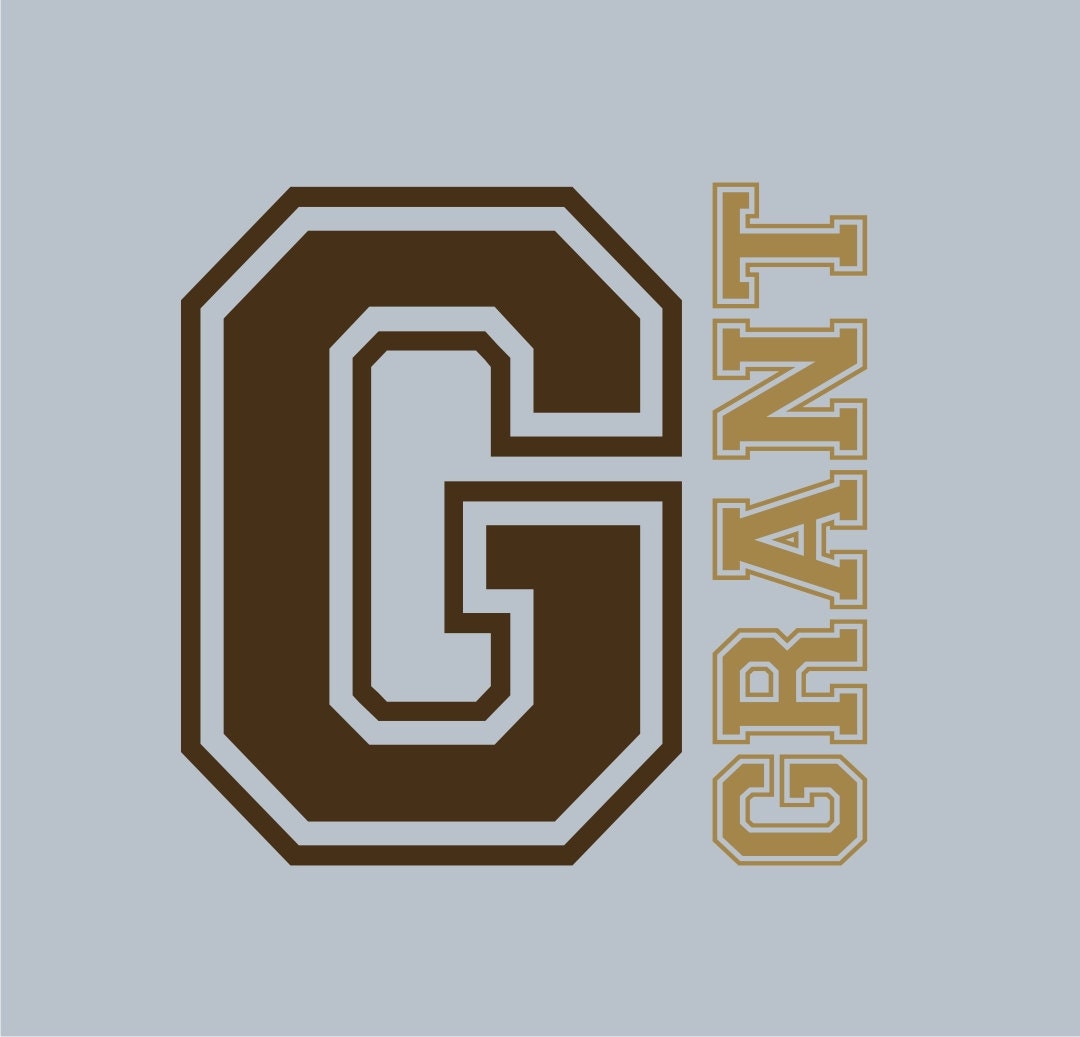Monogram and Custom Name, Custom Vinyl wall decals stickers, boys, kids & teens room, removable decals stickers