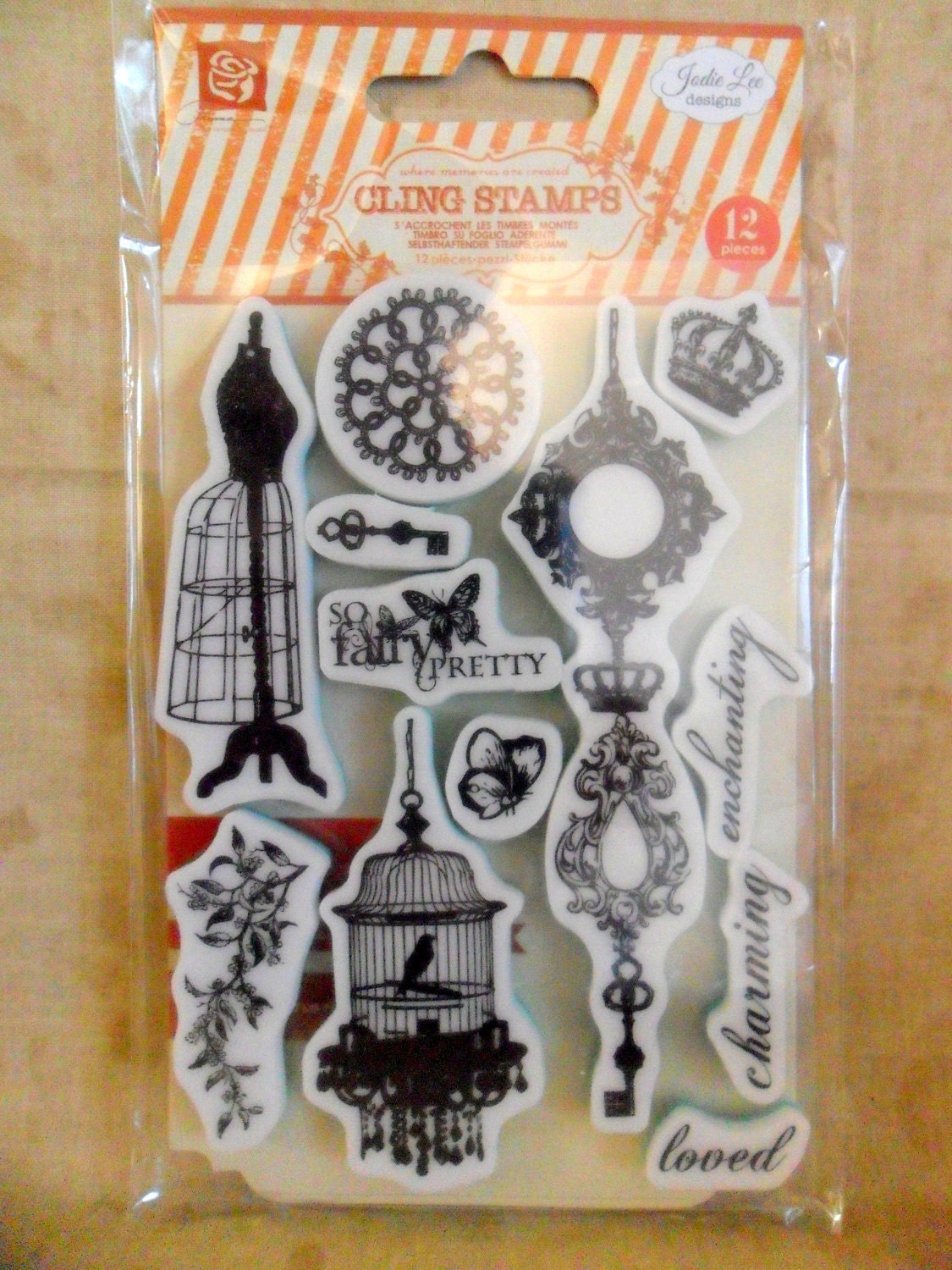 So Fairy Pretty Rubber Cling Stamps by Prima-FREE SHIPPING
