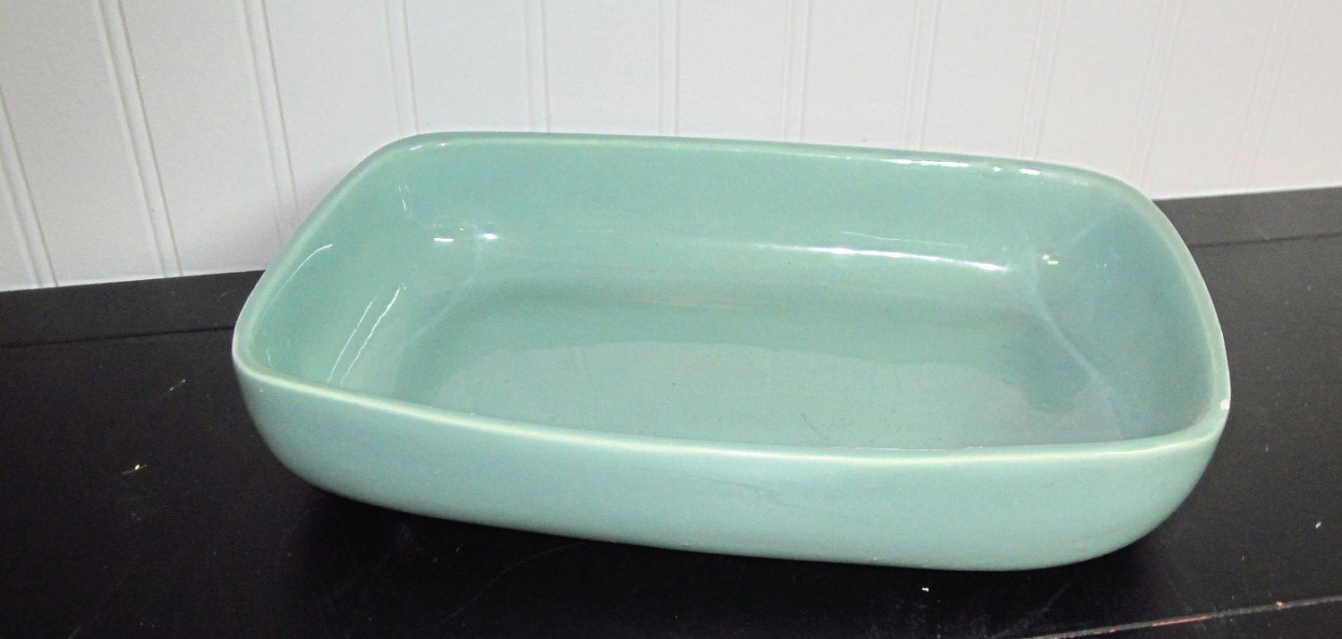 Vintage Haeger Green Dish