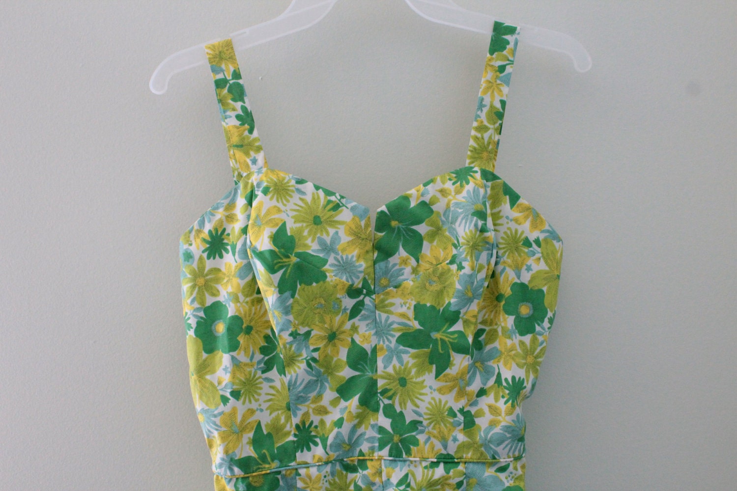 Playsuit Romper Swimsuit  Floral Vintage Julius Garfinckle & Co.