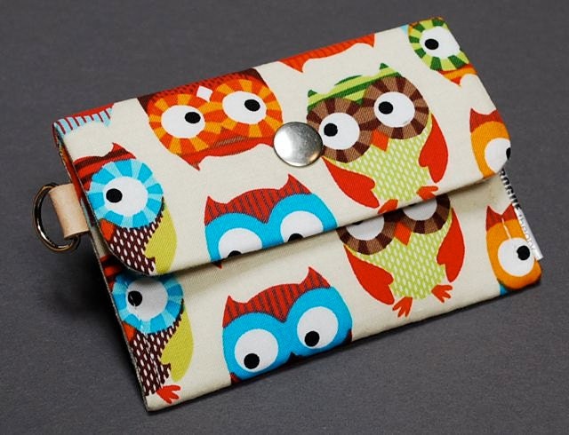 Change Purse / Business Card Case / Card Holder / Snapped Pocket - POKE - Hootsweet
