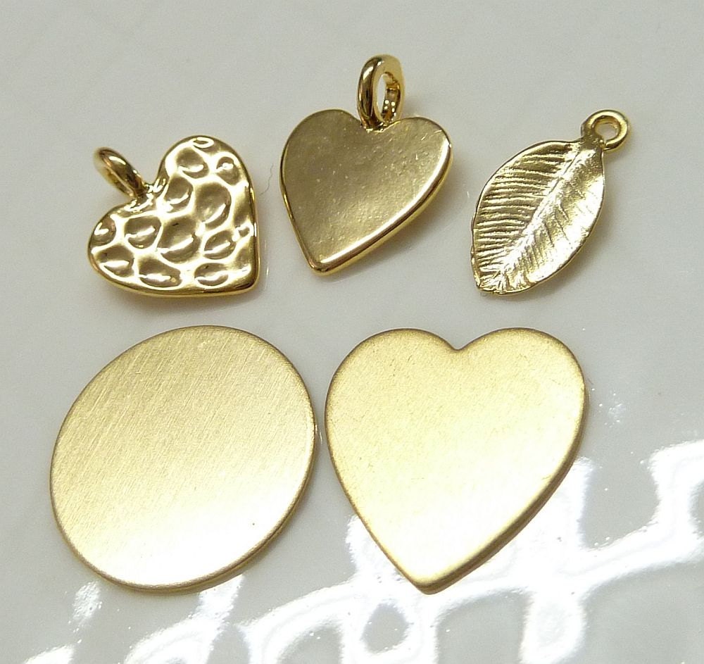 Gold filled Charm, Initial, Hand Stamped, Letter, Add a Charm