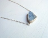Drusy and Silver Necklace