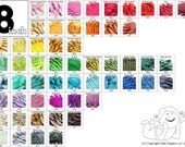 8 Inch Zippers (10) Pieces YKK Mix and Match - Choose from over 50 bright light dark and neutral colors