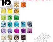 Your Choice of 10 YKK Brand 16 Inch Zippers Mix and Match cherry red orange yellow green blue gray brown cream hot pink white black purple