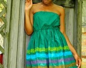 C L E A R A N C E-- flyTie hand painted babydoll dress--xlarge