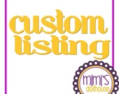 Custom Order for Dana