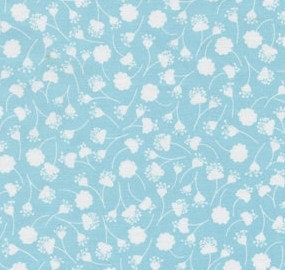 Falling Flowers in Aqua, Peacock Lane by Violet Craft for Michael Miller  - 1 Yard listing