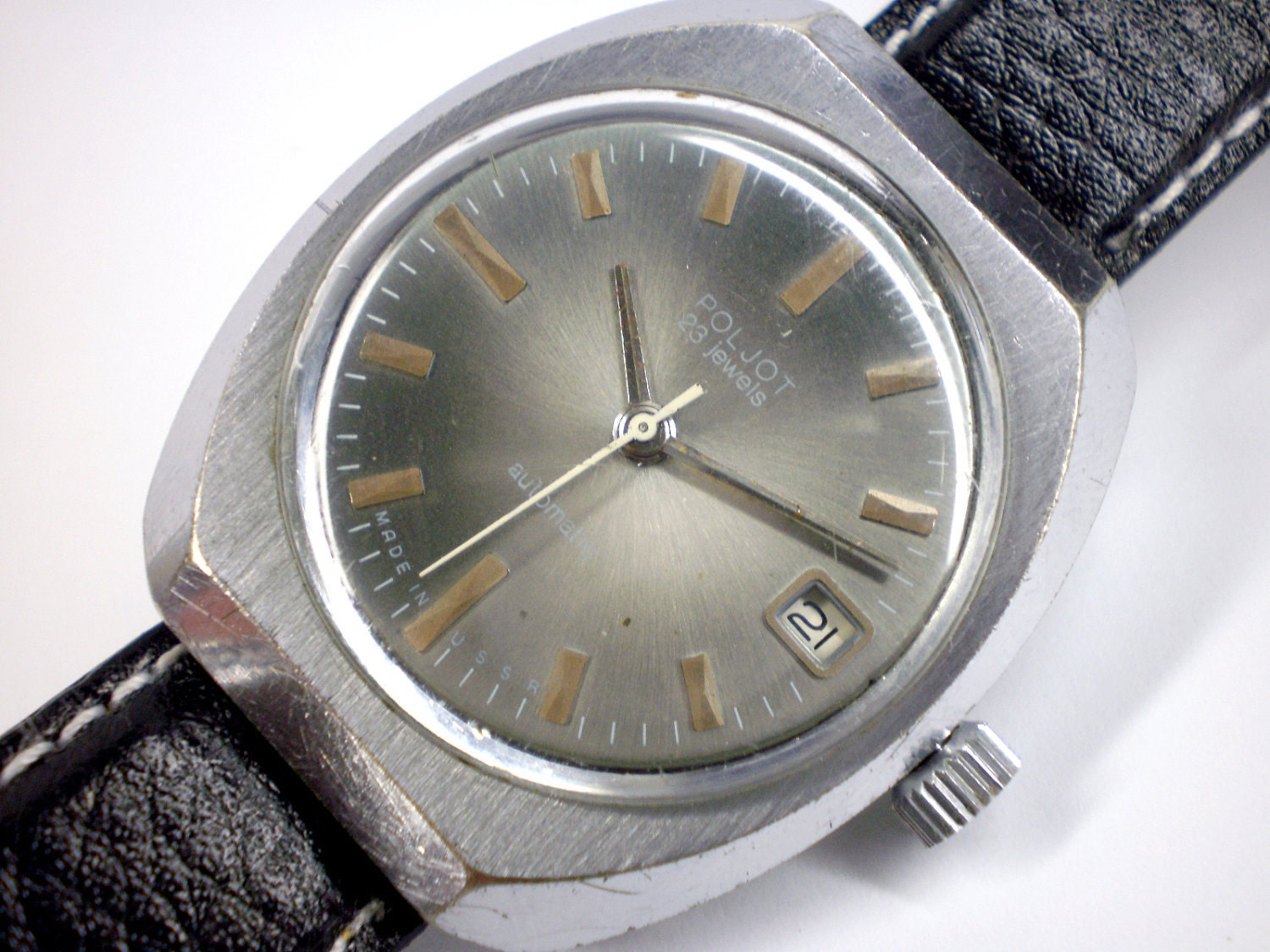Vintage Men's Poljot mechanical watch from Soviet/Ussr