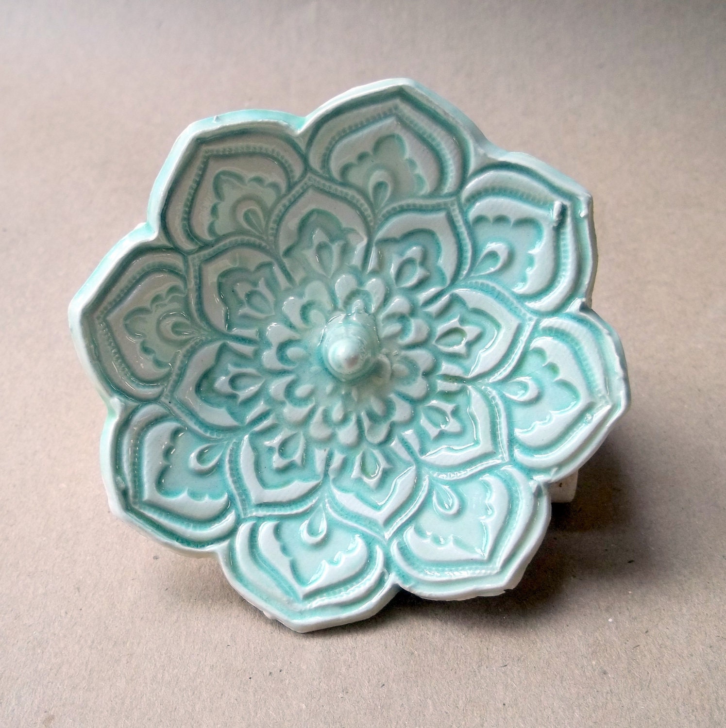 Patina Lotus Ring Holder Bowl