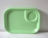 Mint Green Lunch Trays - Set of Four - Rubbermaid Stackable Plates