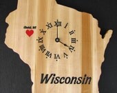 Woodbob.com Wisconsin Clocks - Custom Shaped Clocks