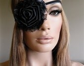 Black Rose: Shabby Chic Rose Eye Patch