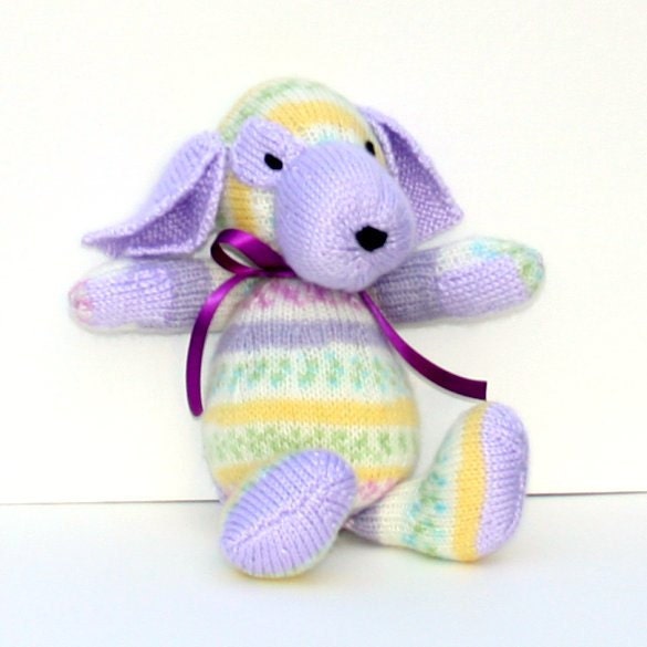 Pound Puppy, Hand Knit Toy, Completely Housebroken, Perfect for Children, Ready for Adoption