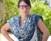 Boho.. silk Scarf Neck woman accesories Recycled Silk Sari... FASHION SCARF.   AZ