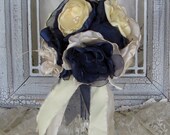 Bridesmaids  Bouquet Fabric Flowers  Custom Order any color