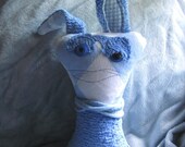 The Sillys OOAK Soft and Cute Plushie Creature - George appx 12in x 7in from Ear Tip