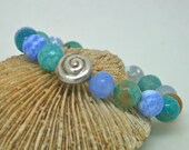 Aqua blue bracelets