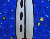 Silver Rocket Ship