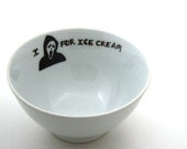 Funny Gift I Scream For Ice Cream Bowl- Horror Fan