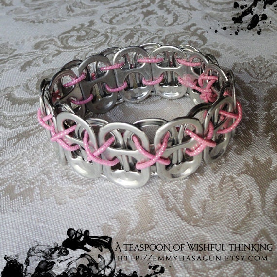 Pop Tab Bracelet - Light Pink