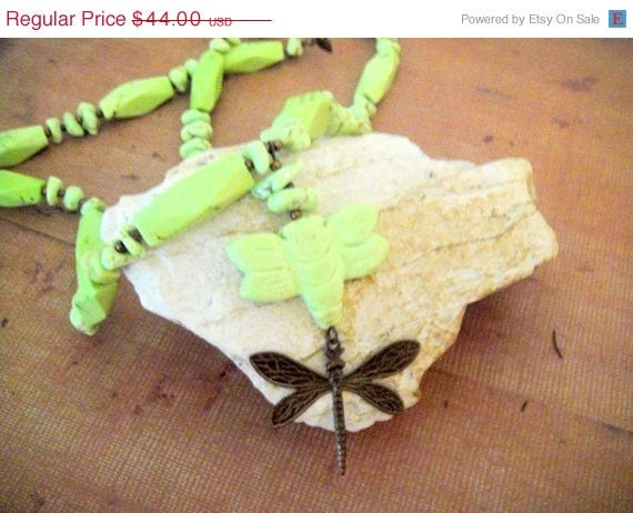 MothersDaySale For the Love of Things That Happen by Accident   (Gaspeite Necklace)