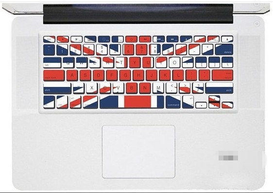 Colorful UK flag macbook decal macbook stickers ipad decal sticker skin for keyboard