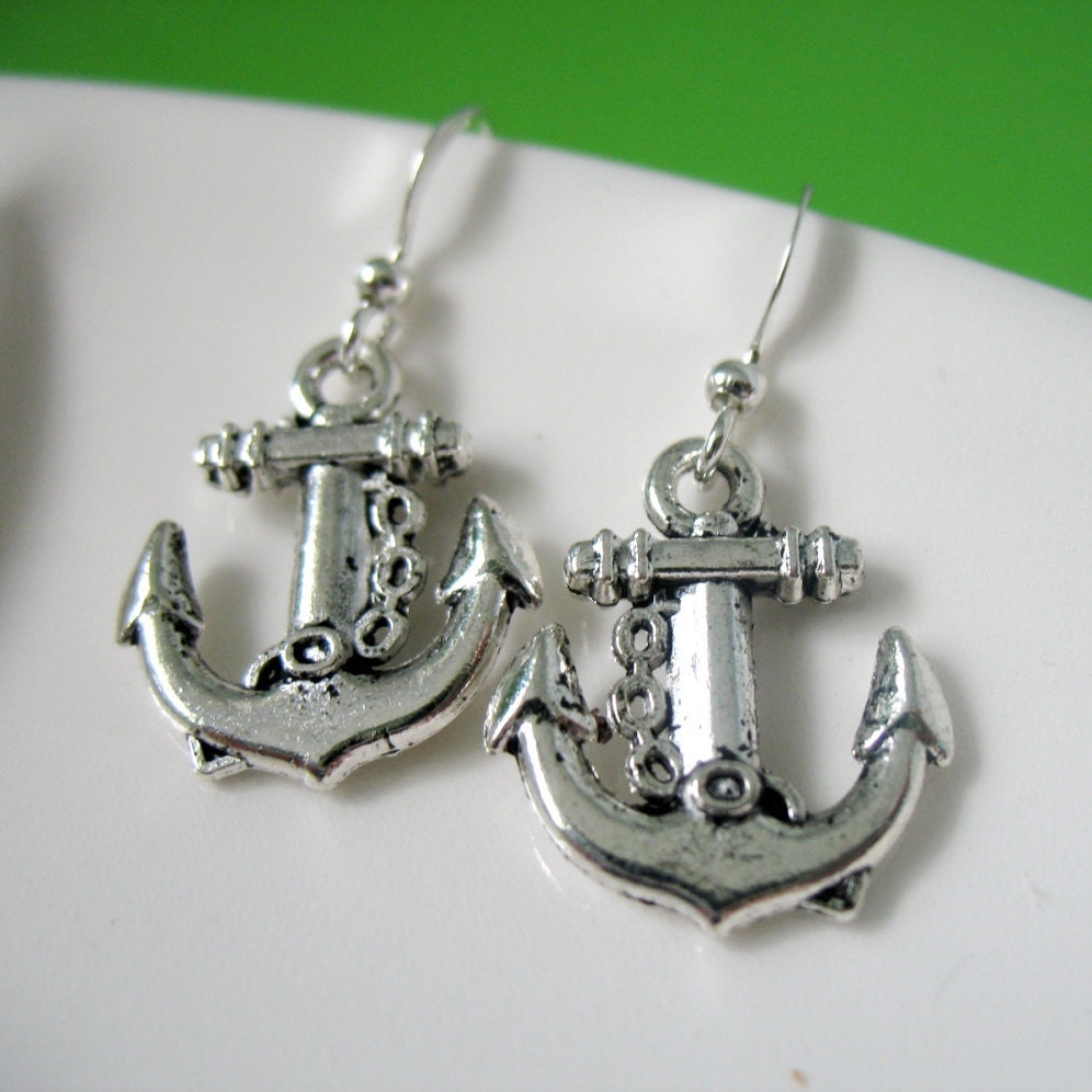 Anchors Away Nautical Charm Earrings