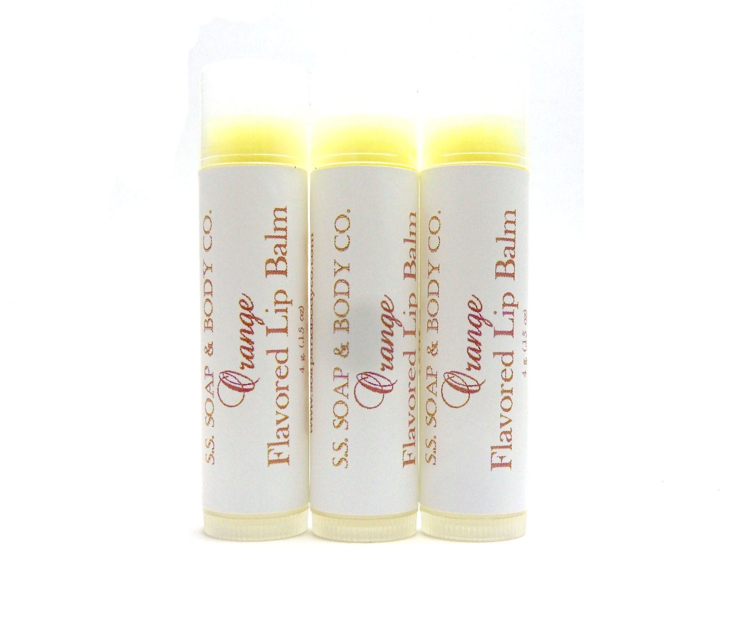 Natural Flavored Lip Balm - Orange