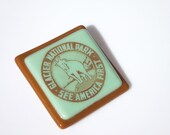 Vintage Glacier National Park Logo Pin--FREE SHIPPING (to USA)