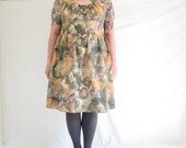 PrettyArt Dress - plus size - Classic masterpieces of art vintage print fabric - 49B-42W-60H