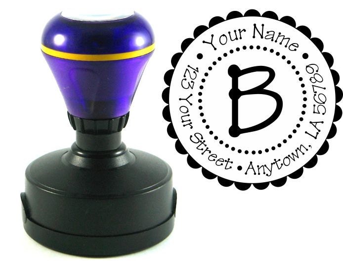 Self inking custom Personalized Return address rubber stamp R91