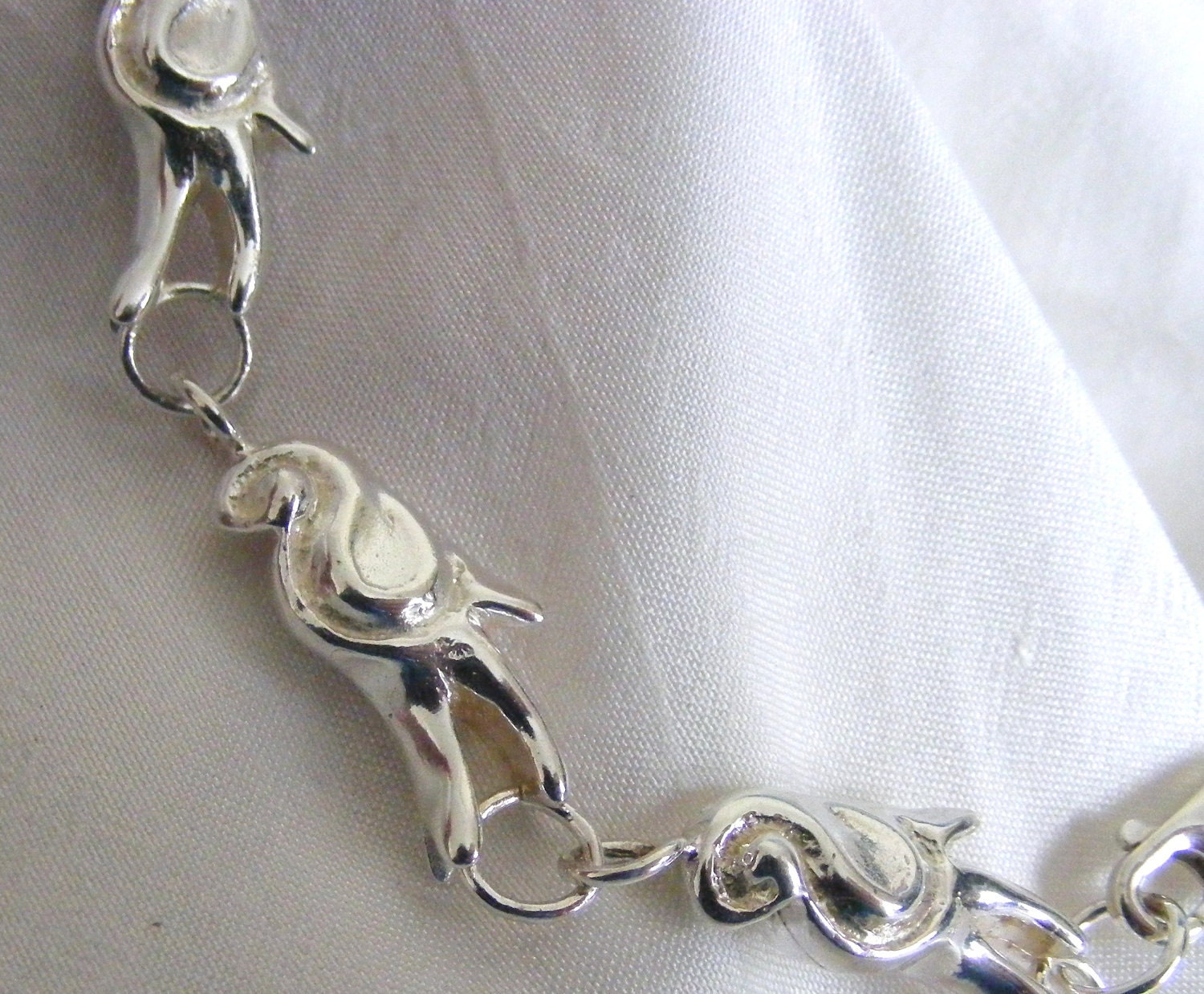 Handmade Silver Parrot Bracelet Jewelry