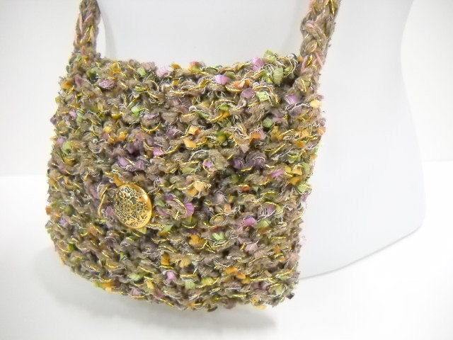 Sparkly Knit Purse Clutch