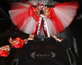 Lil Sis BLING Football Tutu Set--Adorable and Unique--Can be customized with colors and team name