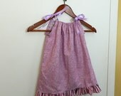 Pillowcase Dress - Purple - made to order 0 - 12 months