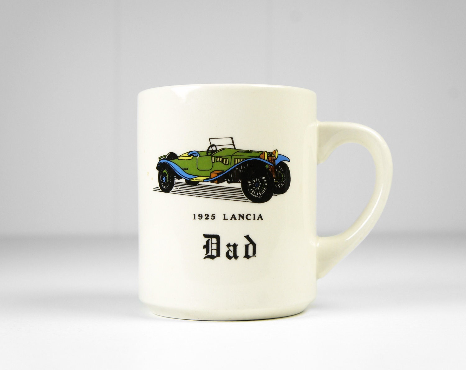 Vintage Dad Coffee Mug w/ Antique Car