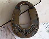 Vintage Horse Shoe Padlock by avintageobsession on etsy