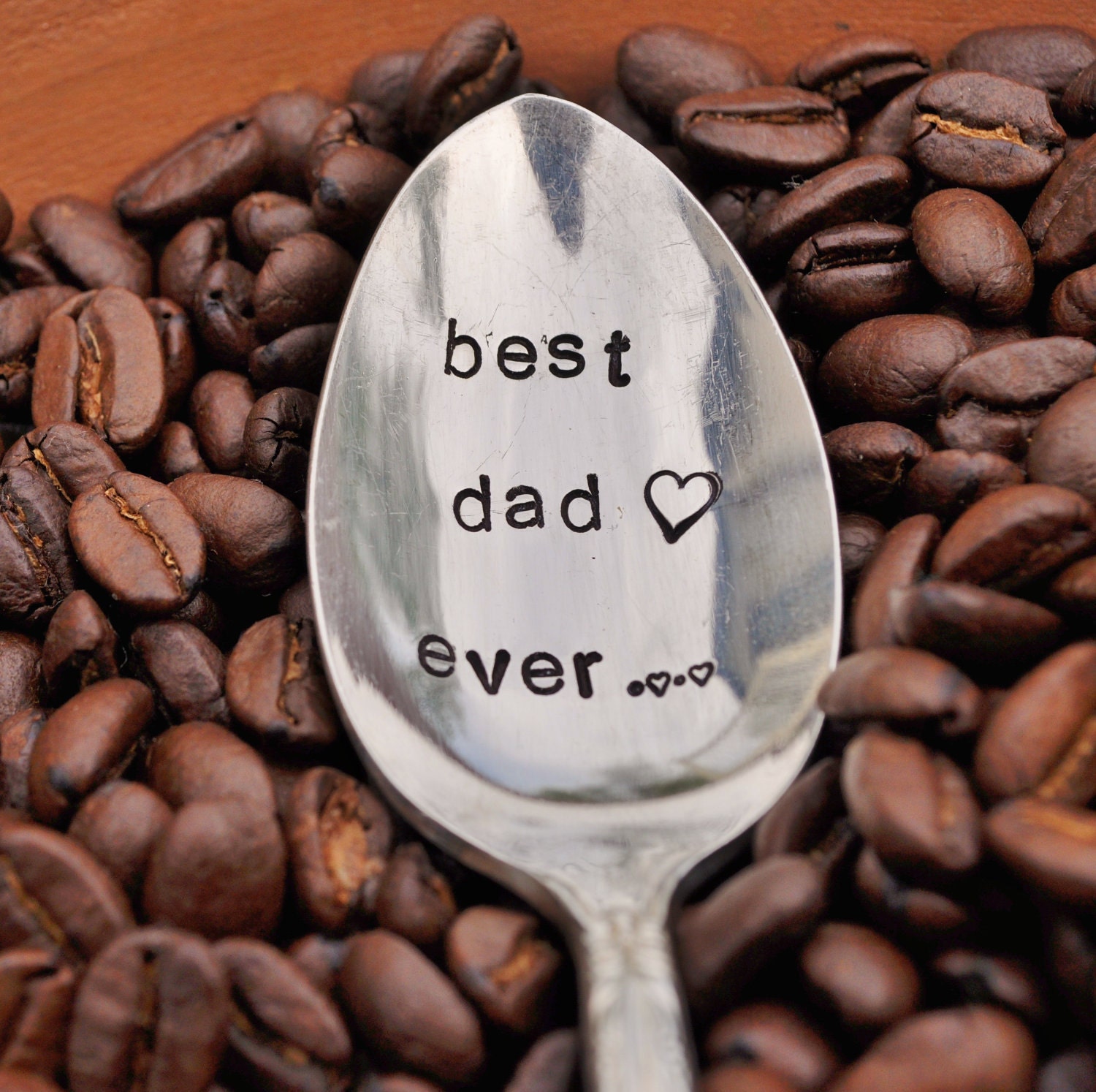 BEST DAD EVER - Hand Stamped Vintage Coffee Spoon for your Coffee Lovin' Papa this Father's Day (tm)