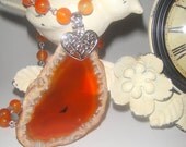 MothersDaySale The Color of the Year              (Orange Agate Necklace)