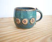 Sea Mist Pottery Coffee Cup - meh