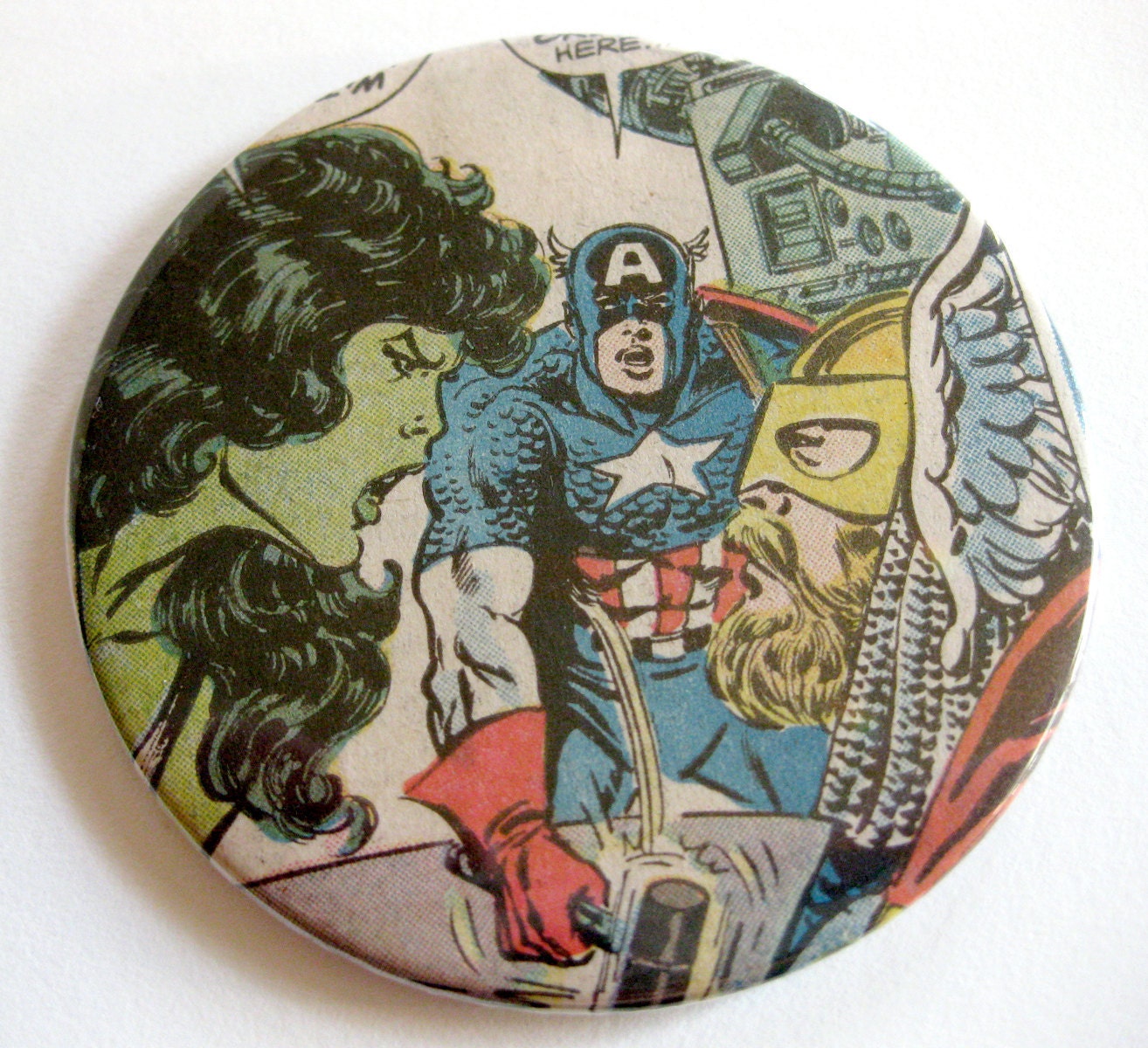 Avengers Coasters // Recycled Vintage Comic