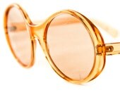 Big Round Vintage Sunglasses 1960's Retro Fashion