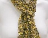 Luxurious Hand Knit Scarf/ Spring Fashion