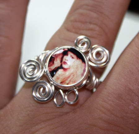 Adjustable Wire Wrap Swirl Stevie Nicks Ring 3