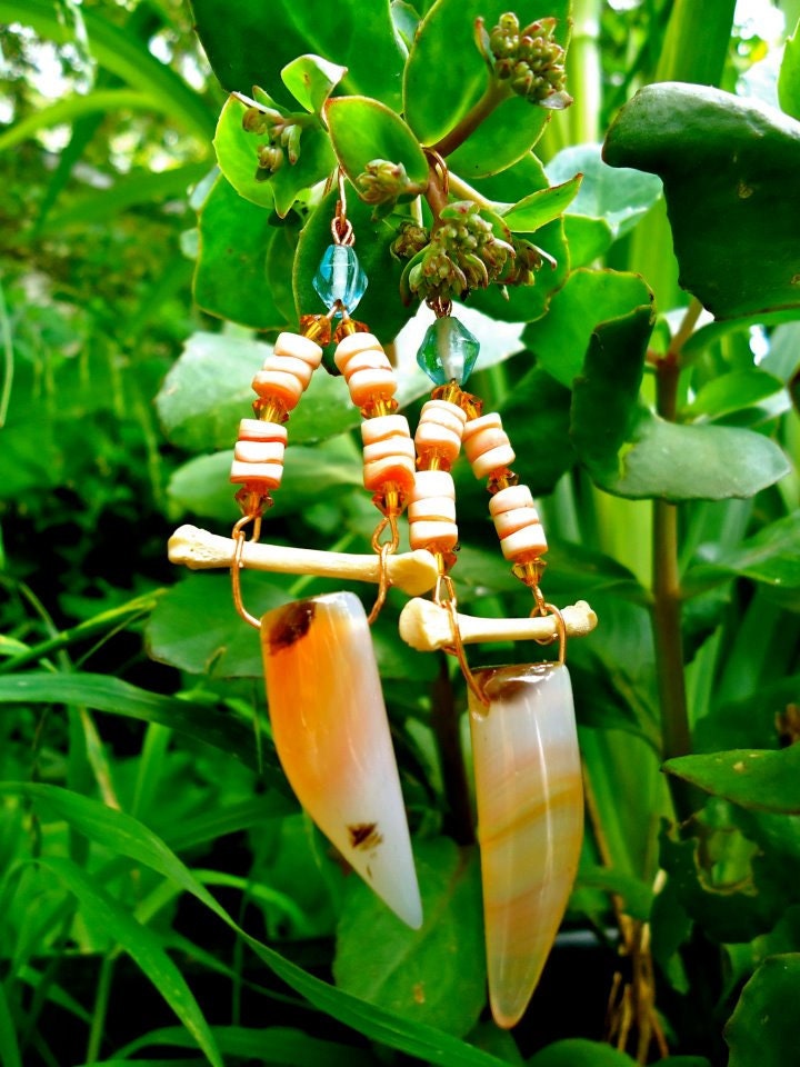 Tribal Nouveau Talon Earrings
