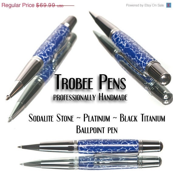 20% ALL PENS On SALE Now Blue sodalite high quality ballpoint pen Great everyday writing pen