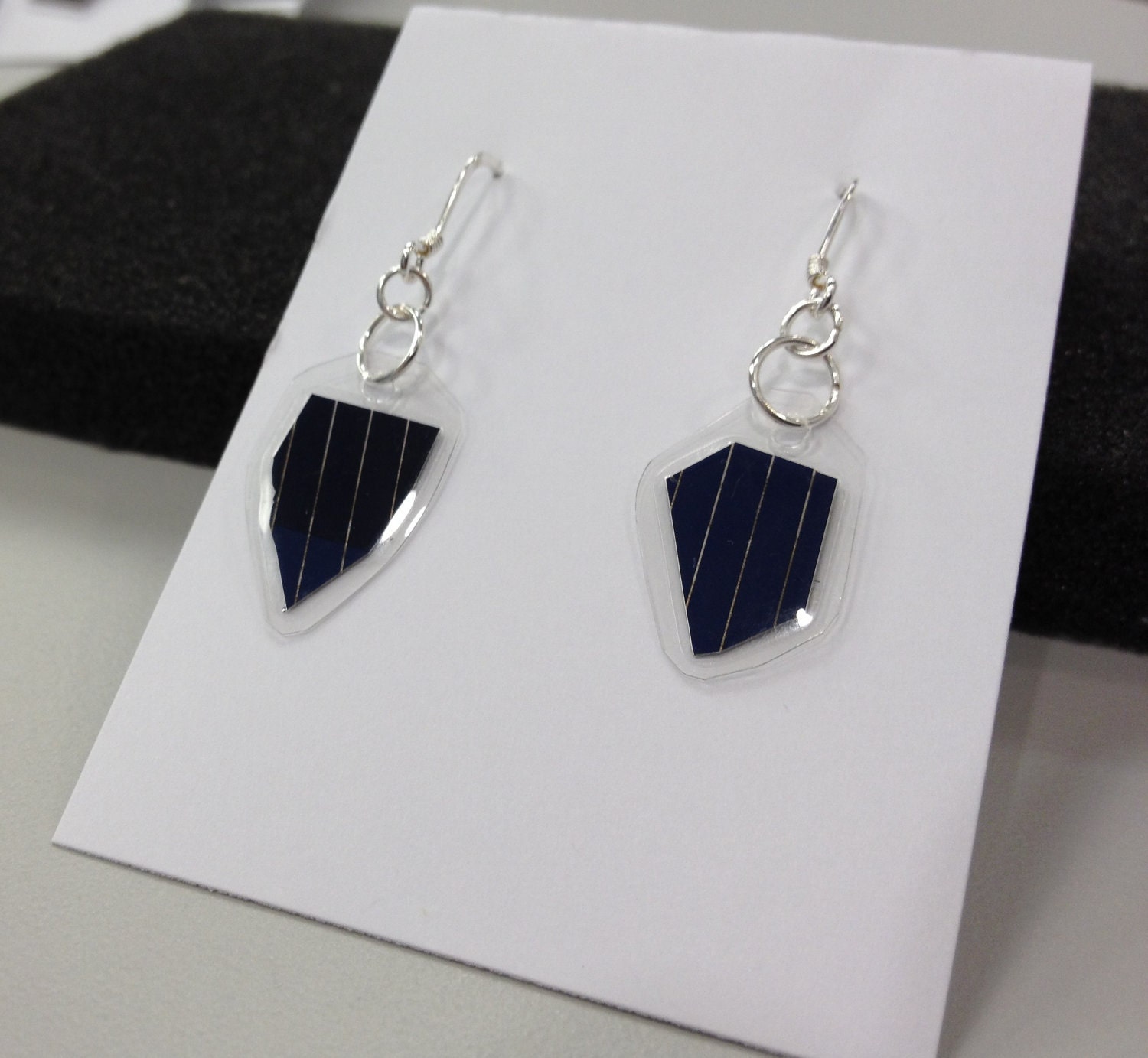 Solar Panel Dangle Earrings - Small