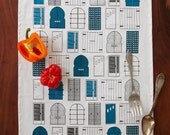 Doors Tea Towel - Jade